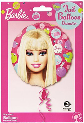

Amscan Barbie All 'D Up 18" Metallic Balloon(Multicolor)