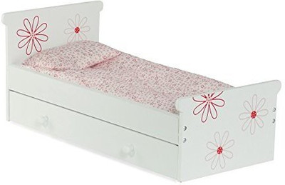 

Emily Rose Doll Clothes Bed Trundle Fits American Girl18" Inch Storage Furniture 2(White)