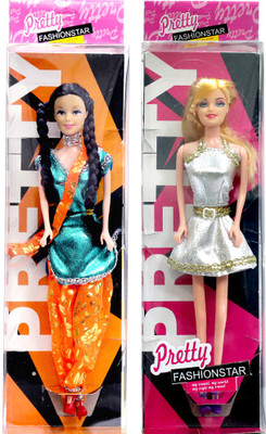 

Amaya SET OF 2 Pretty Fashion Doll 6(Multicolor)