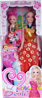 

Origin Beautiful Doll with Baby for kids(Multicolor)