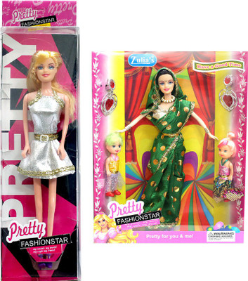 

Amaya Pretty Fashion Doll159 Set Of 2(Multicolor)