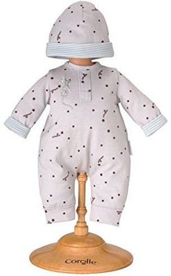 

Corolle 12" Grey Star Pajamas And Cap(White)