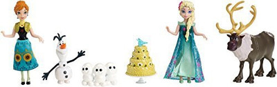 

Mattel Disney Frozen Fever Birthday Party Small Doll Set(Pink)