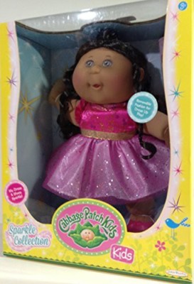 

Cabbage Patch Kids Sparkle Collection African American Pink Dress Brown Hair(Pink)