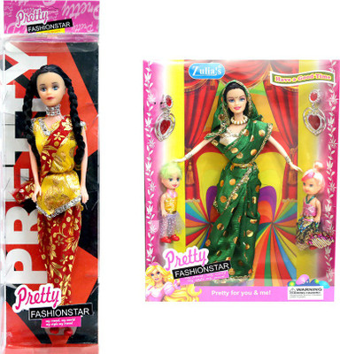 

Amaya Pretty Fashion Doll41 Set Of 2(Multicolor)