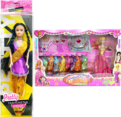 

Amaya Pretty Fashion Doll80 Set Of 2(Multicolor)