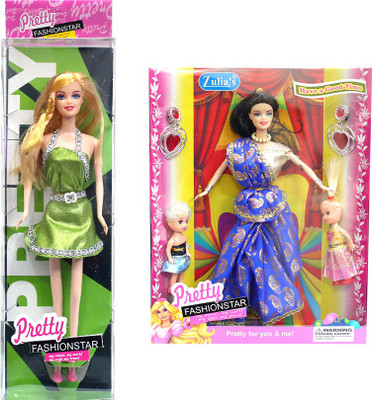 

Amaya Pretty Fashion Doll133 Set Of 2(Multicolor)