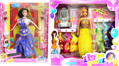 

Amaya Pretty Fashion Doll378 Set Of 2(Multicolor)