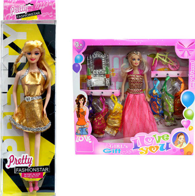 

Amaya Pretty Fashion Doll226 Set Of 2(Multicolor)