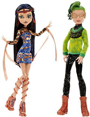 

Monster High Boo York, Boo York Comet-Crossed Couple Cleo de Nile and Deuce Gorgon Doll, 2-Pack(Multicolor)