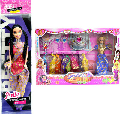 

Amaya Pretty Fashion Doll16 Set Of 2(Multicolor)