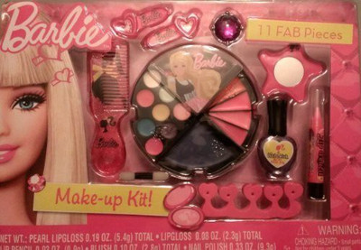 Mattel Barbie Make-Up Kit - 11 Fab Pieces(Multicolor)