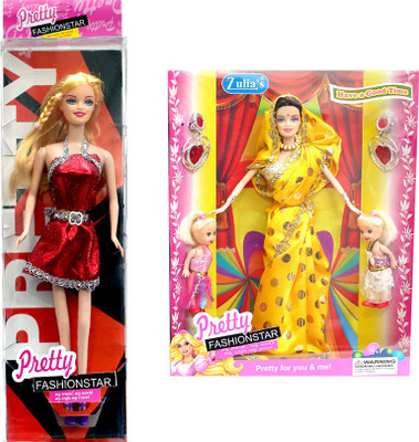 

Amaya Pretty Fashion Doll187 Set Of 2(Multicolor)