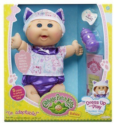 

Cabbage Patch Kids Babies Dress Up And Play The Animal Way Kitten(Multicolor)