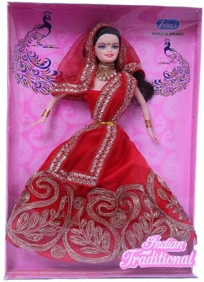 

eSoft Indian Doll in Lehenga(Red)