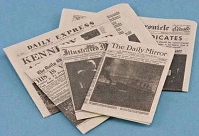 

Superior Dollhouse Miniatures NEWSPAPER(Multicolor)