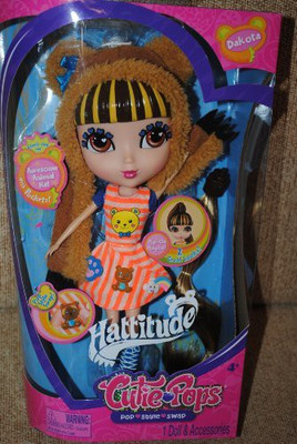 

Pop Cuties ATTITUDE Animal Hat Fashion Doll Dakota(Pink)
