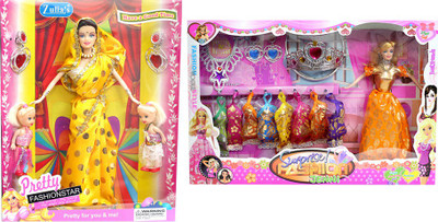 

Amaya Pretty Fashion Doll350 Set Of 2(Multicolor)