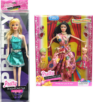 

Amaya Pretty Fashion Doll99 Set Of 2(Multicolor)