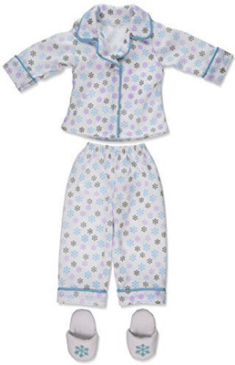 

Carpatina Dolls Christmas Snow Pajamas & Slippers(Multicolor)