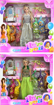 

Amaya Pretty Fashion Doll433 Set Of 2(Multicolor)