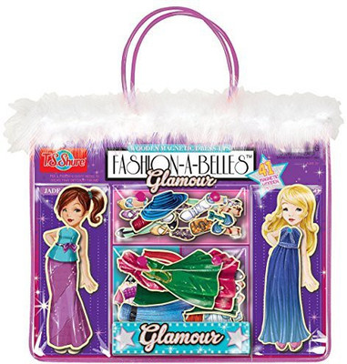 

T.S. Shure Fashionabelles Glamour Wooden Magnetic Dressup(Multicolor)
