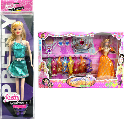 

Amaya Pretty Fashion Doll106 Set Of 2(Multicolor)