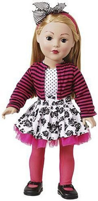

Dollie & Me Blonde 18" In Floral Skirt With Bow Headband(Multicolor)