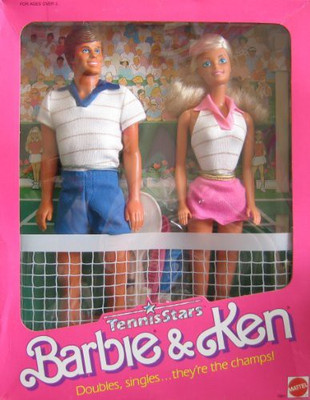 

Barbie Vintage & Ken Tennis Starsw Tennis Accessories(Multicolor)