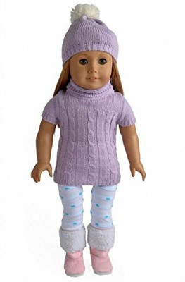 

sweet dolly 18 Inch Sweater Set 3Pc Set Fits 18" American Girl(Multicolor)