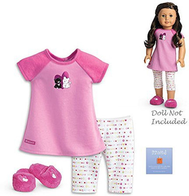 

American Girl My Ag I Love Pets Pajamas For+ Charm(Multicolor)