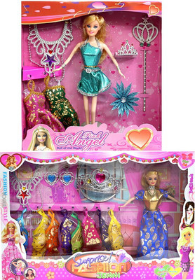 

Amaya Pretty Fashion Doll405 Set Of 2(Multicolor)
