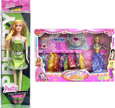 

Amaya Pretty Fashion Doll137 Set Of 2(Multicolor)