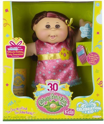 

Cabbage Patch Kids Celebration Girl Brunette Hair And Brown Eyes(Pink)