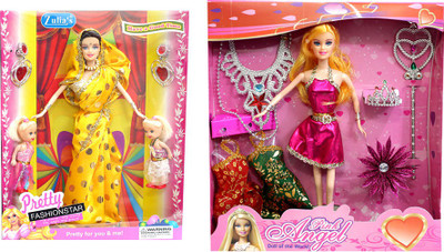 

Amaya Pretty Fashion Doll363 Set Of 2(Multicolor)
