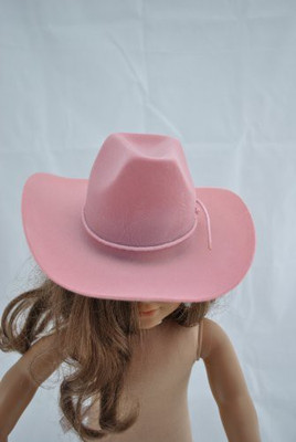 

Unique Doll Clothing Pink Cowboy Hat For 18"Including The American Girl(Pink)