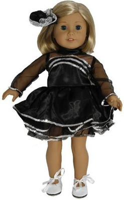 

Buys By Bella Tap Dance Costume For 18 Inchlike American Girl(Black)