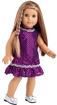 

DreamWorld Collections Violet Purple Sequin Dress With Silver Belt And Silver(Purple)