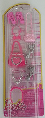 

Barbie Fashionista Shoes, Purses, & Accessories (9 pc) BCN43(Multicolor)