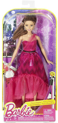 

Barbie Fabulous Gown Doll 2 Pink DGY69(Multicolor)