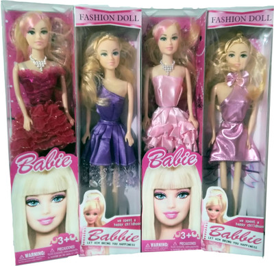 

My little Beautiful Doll Set of 4 Pcs(Red, Blue, Maroon, Pink)