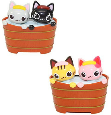 

KT Inc Set Of 2 Cat Couple In Barrel Solar Car Dashboard Office(Multicolor)