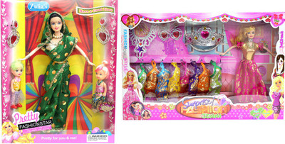 

Amaya Pretty Fashion Doll334 Set Of 2(Multicolor)