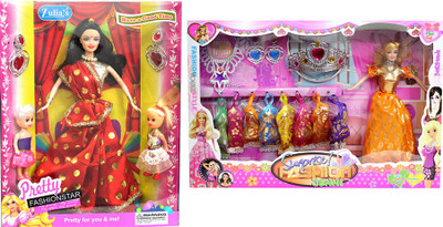 

Amaya Pretty Fashion Doll309 Set Of 2(Multicolor)