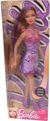 

Barbie Hairtastic Purple Dress Purple Hair(Purple)