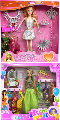

Amaya Pretty Fashion Doll441 Set Of 2(Multicolor)