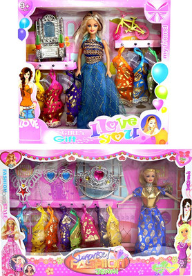 

Amaya Pretty Fashion Doll396 Set Of 2(Multicolor)