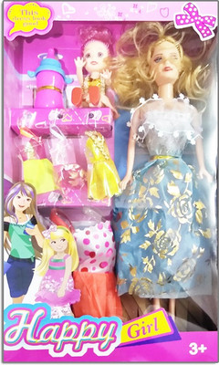 

DinngDonng Doll Set Happy Girl(Multicolor)