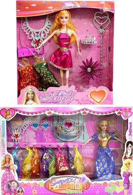 

Amaya Pretty Fashion Doll401 Set Of 2(Multicolor)
