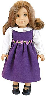 

The Queen's Treasures Purple Jumper Outfit Fits 18 Inch American Girl Clothing(Multicolor)